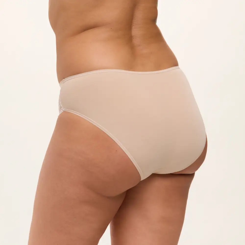 Women's Floral Lace Cotton Brief Panty