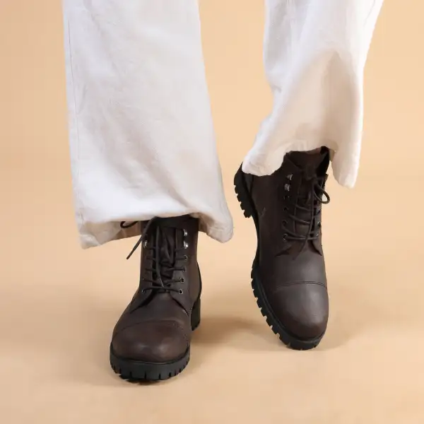 Men's  Country Lace Up Leather Everyday Boots