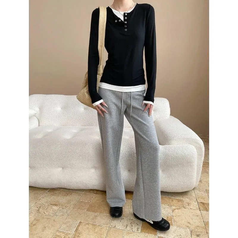 Color Block Two Tone Long Sleeve T-Shirt