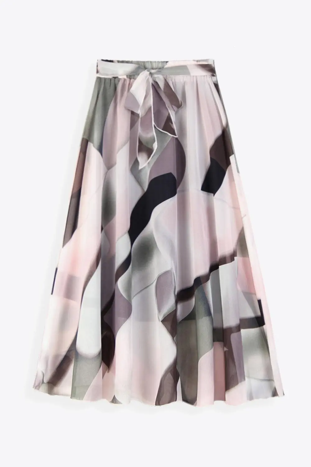 Floral Tie-Waist Skirt Maxi