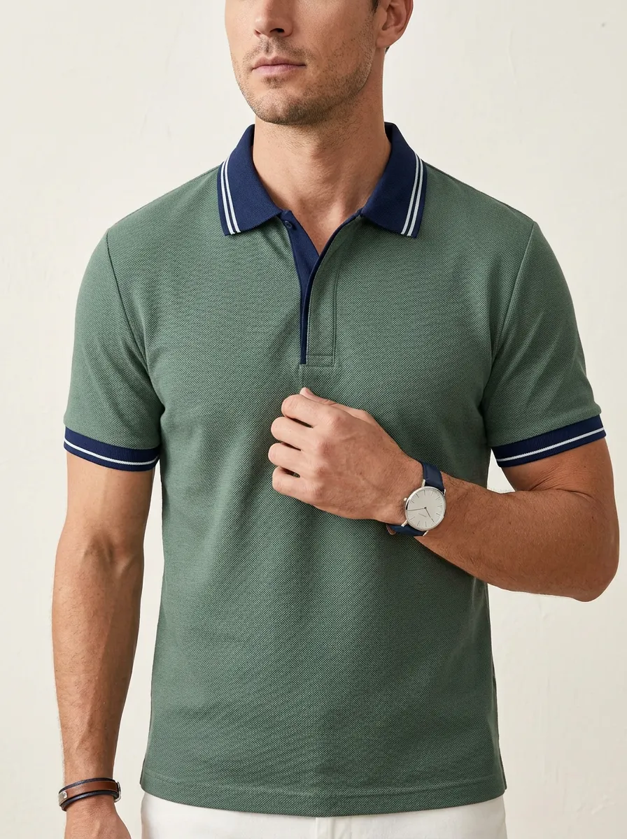 Men's Classic Comfort Pique Polo Shirt