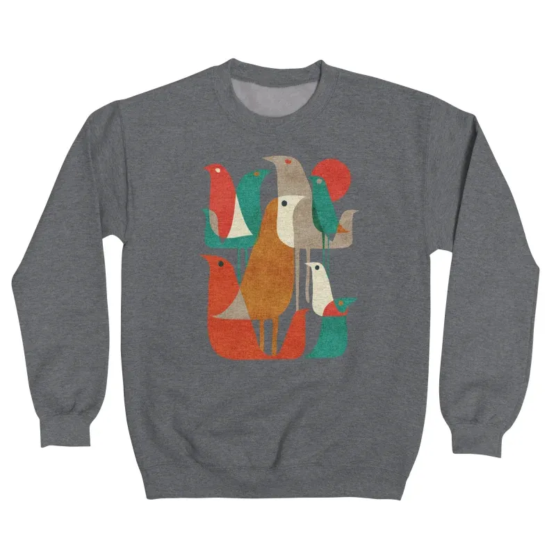 Geometric Bird Art Sweatshirt
