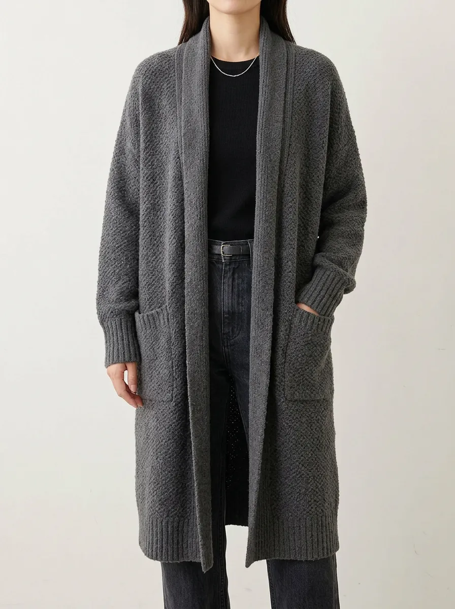 Women's Knit Long Knit Cardigan