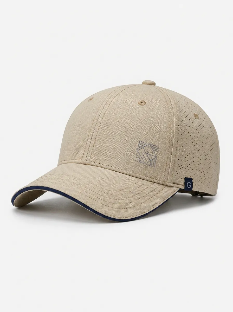 Unisex Cap with Geometric Logo Print