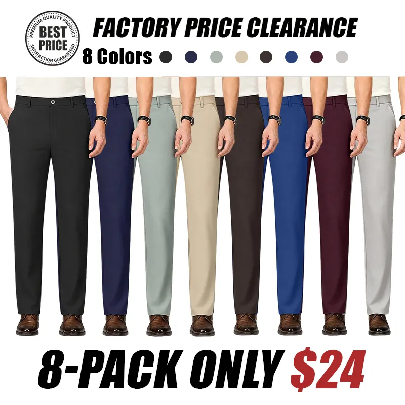 Men's High Stretch Straight Fit Pants