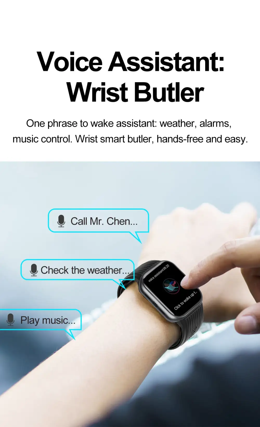 Airbag Blood Pressure ECG Smartwatch | Carelders QS67