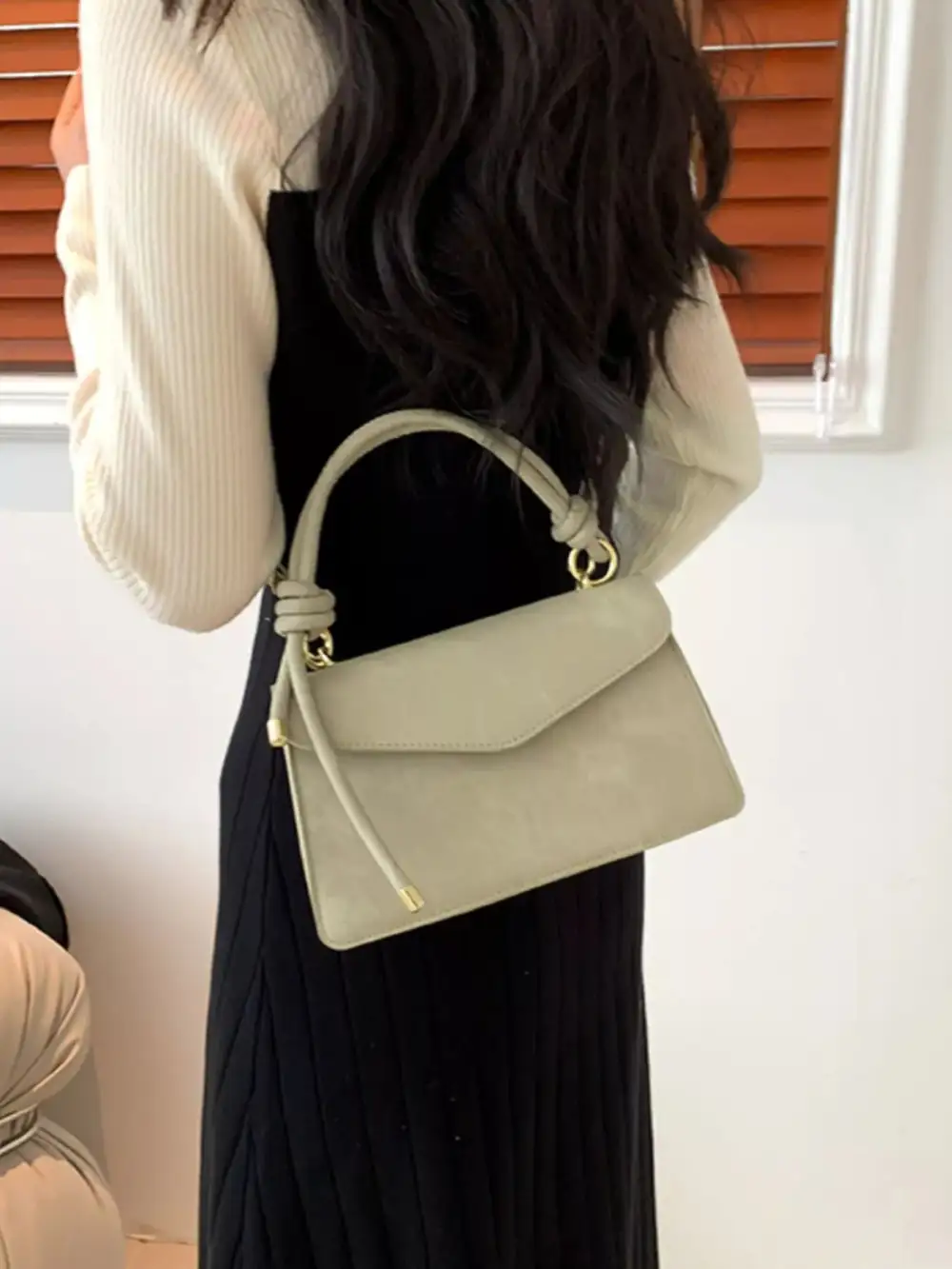 Flap Crossbody Bag with Top Handle