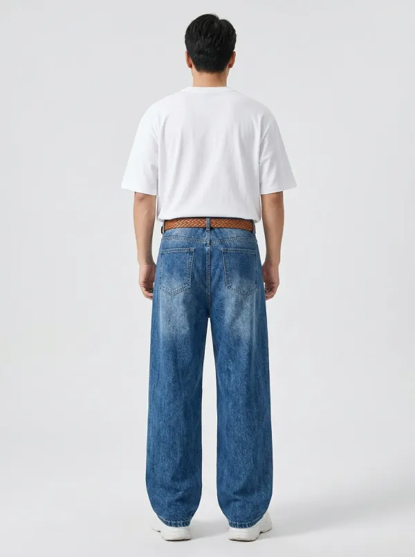 Unisex Modern Streetwear Graffiti Star Jeans