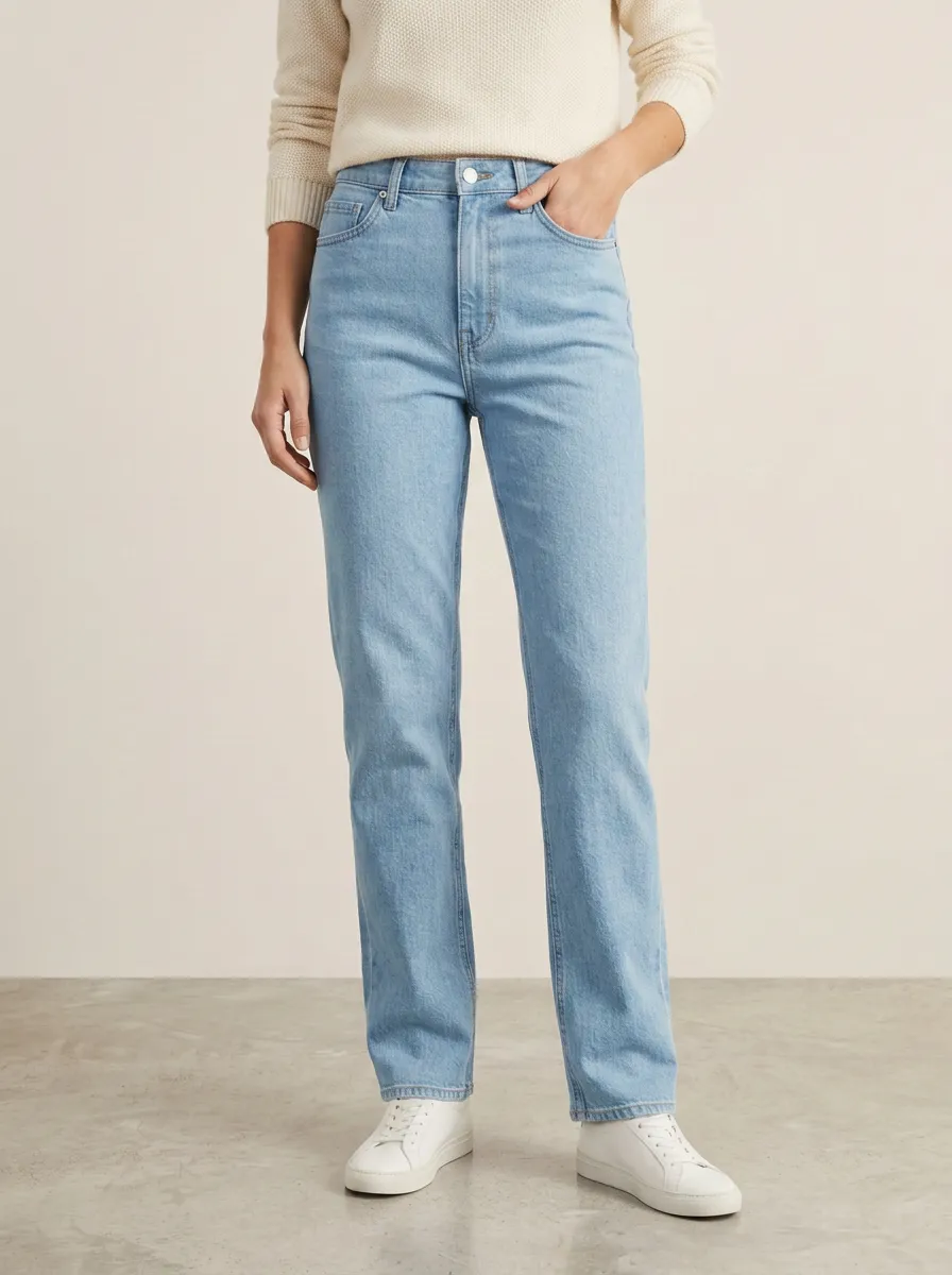 Cuffed Classic Relaxed Women's Straight-Leg Jeans