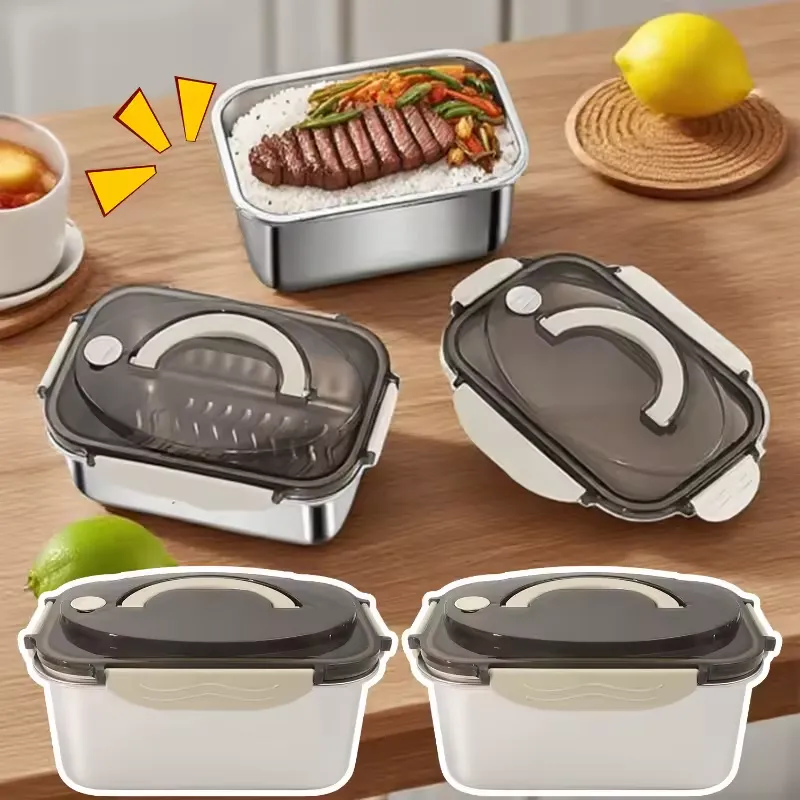 316 Stainless Steel Portable Sealed Fresh Food Lunch Box