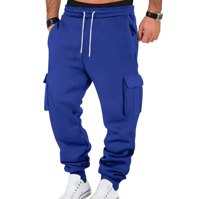 Men's Casual Cargo Waistband Pockets Cargo Pants Utility Fit