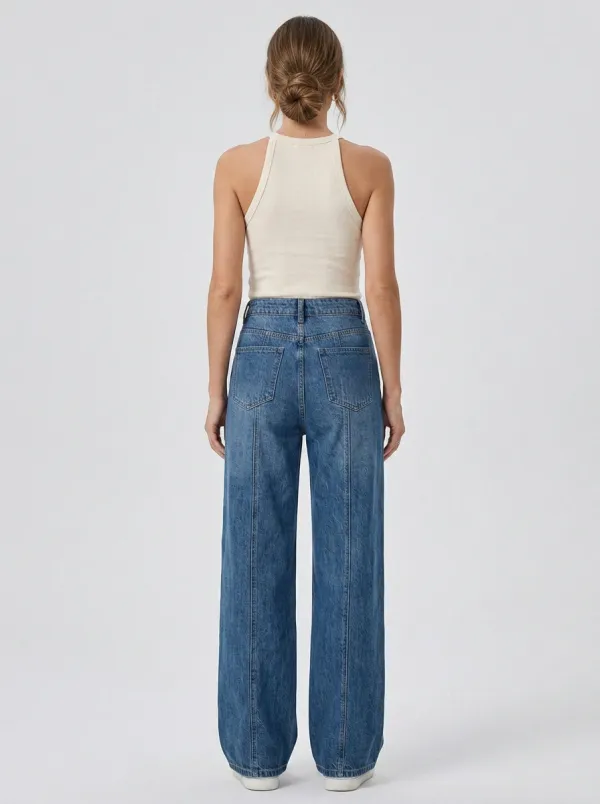 Women's Wide Leg Casual Denim Jeans