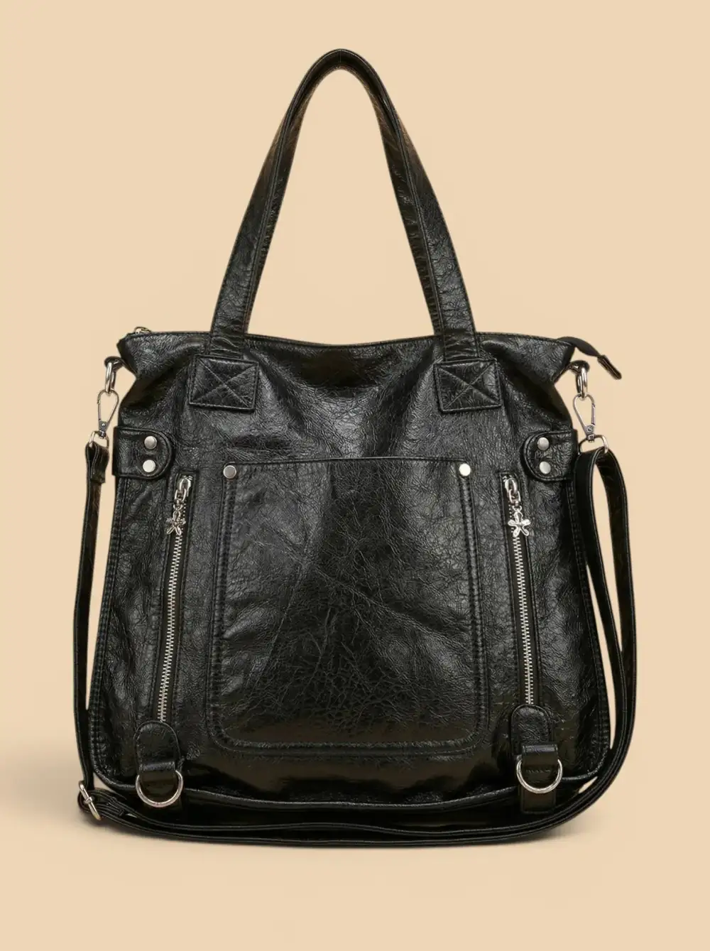 Y2K Vegan Leather Shoulder Bag
