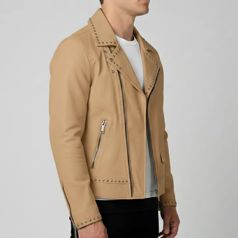 Biker Motorcycle Studded Jacket