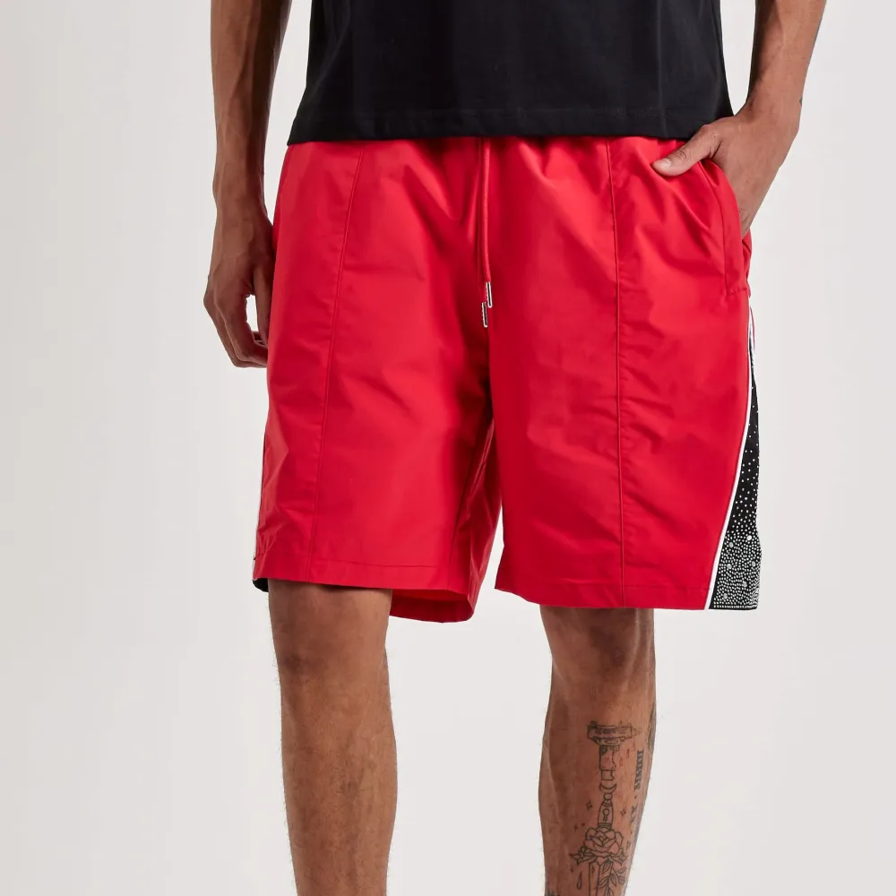 Rhinestone Nylon Shorts