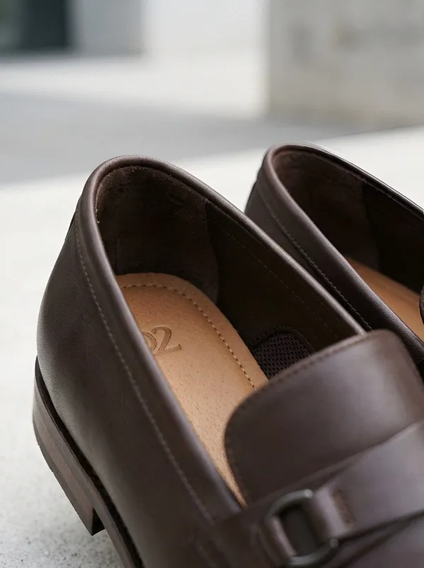 Men's Metal-Buckle Loafers