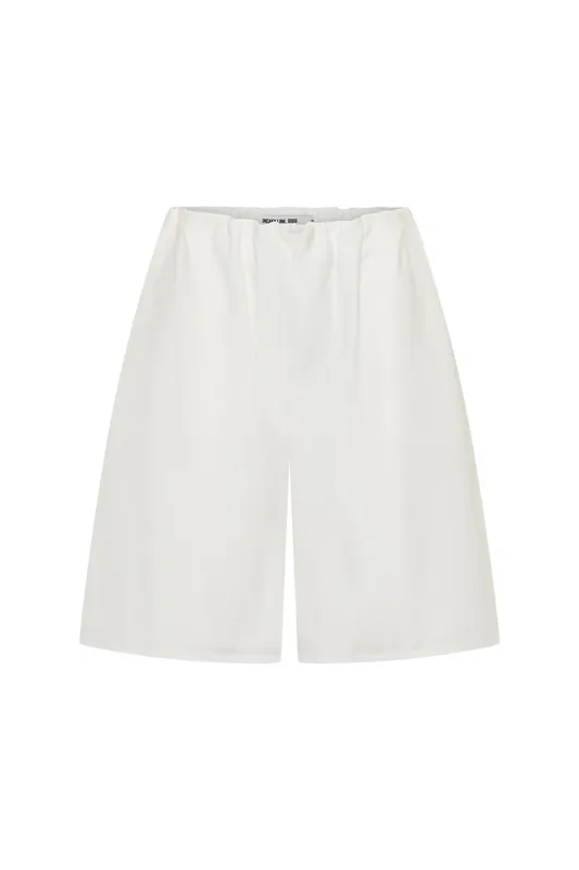 Ivory Tailored Bermuda Shorts