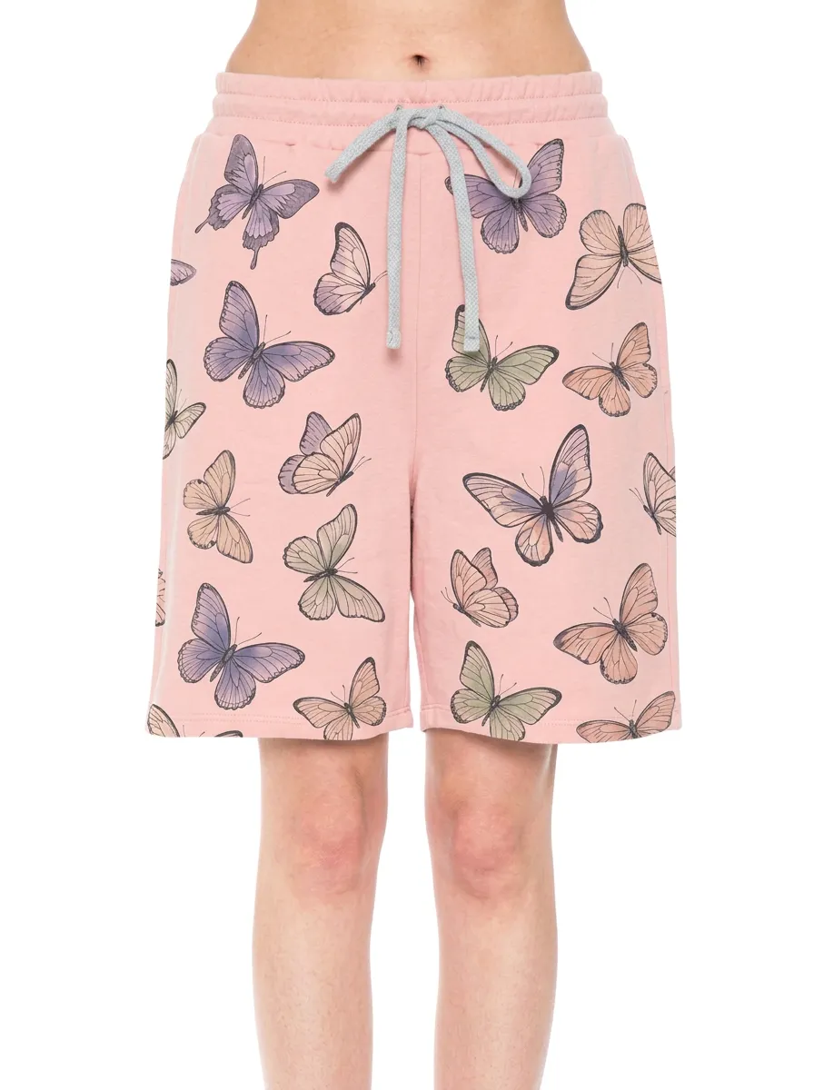 Women's Butterfly Lover Colorful Butterfly Graphic Shorts