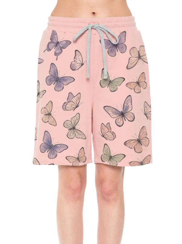 Women's Butterfly Lover Colorful Butterfly Graphic Shorts