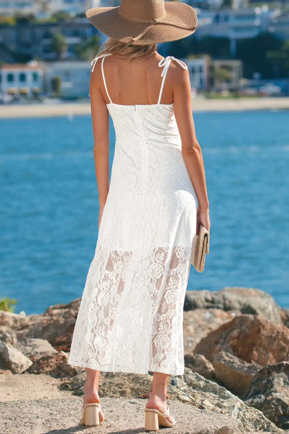 Comfort Fit Floral Lace Dress