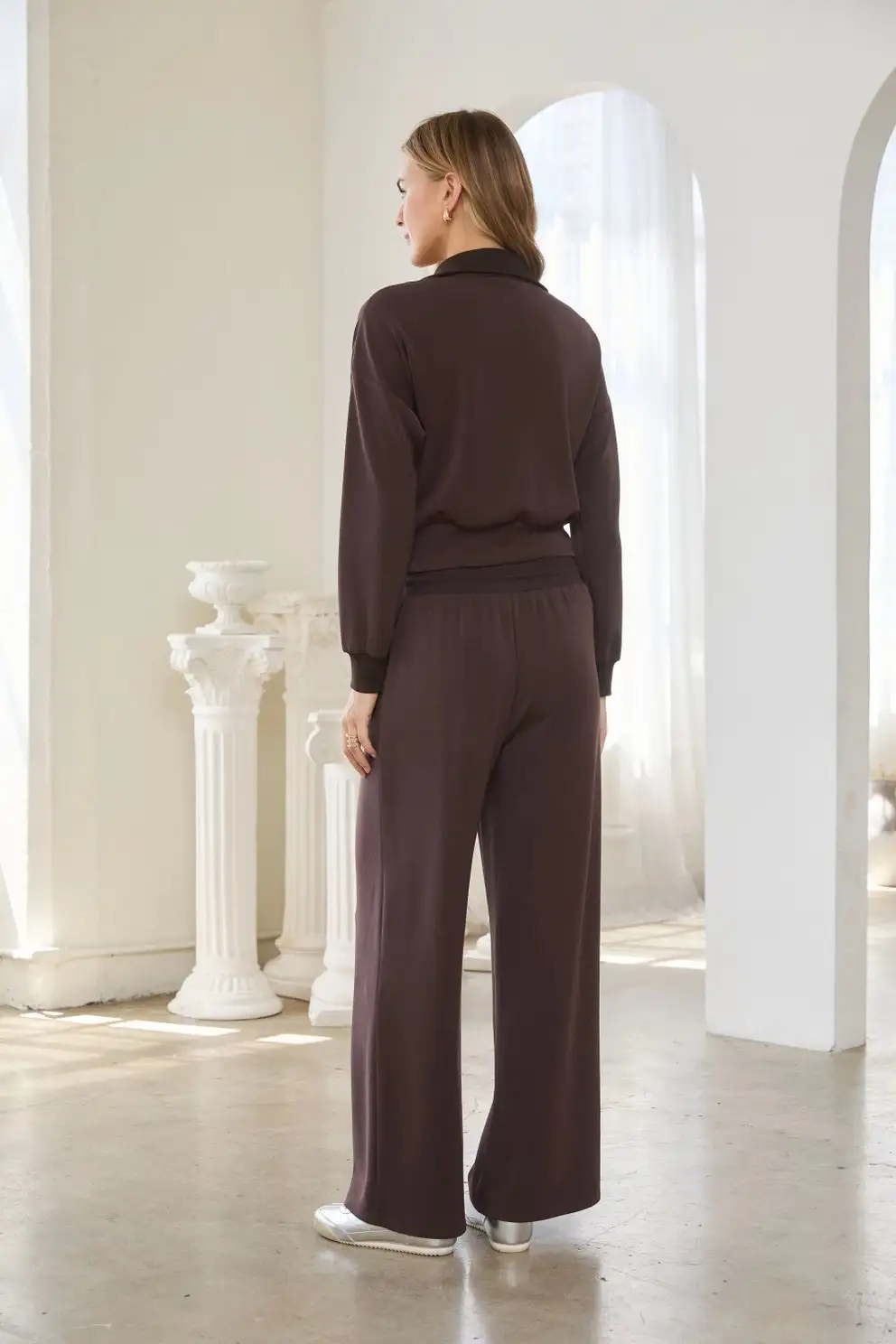 Modern Modal Zip Front Top Sets