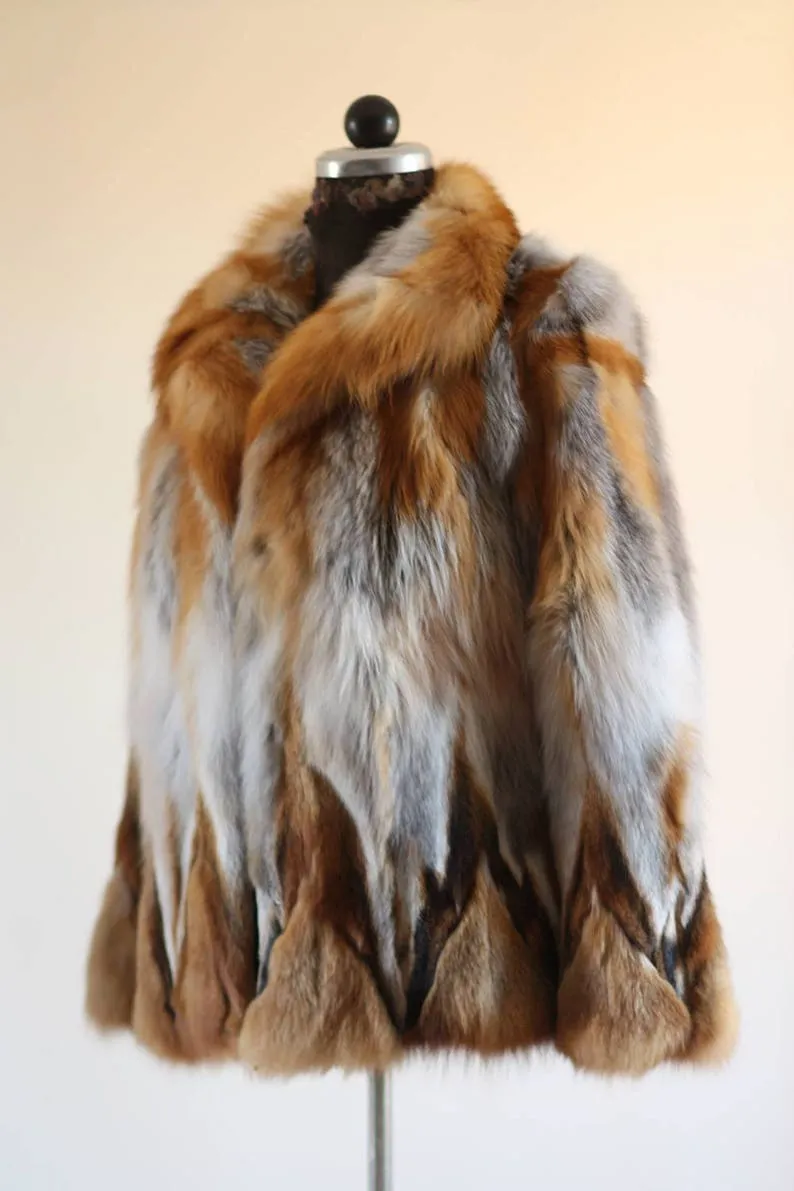 Red Fox Fur Coat