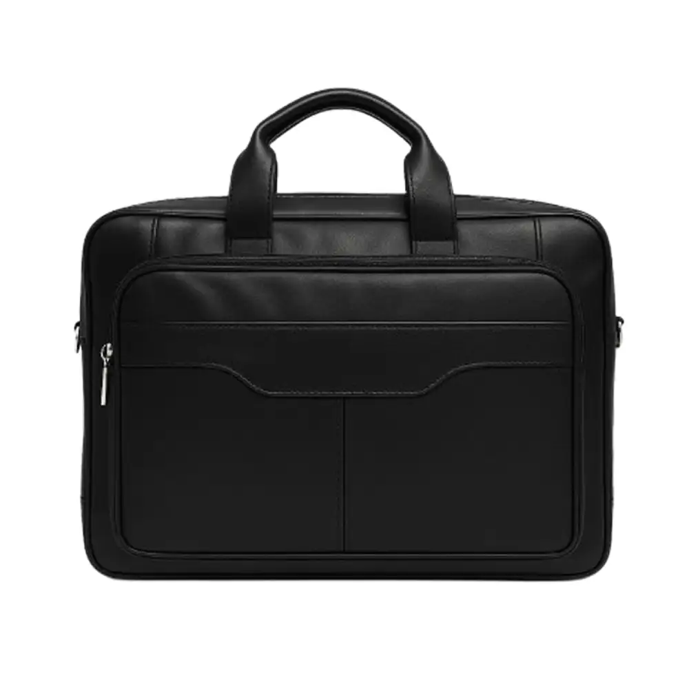 Streamlined Leather Laptop Bag