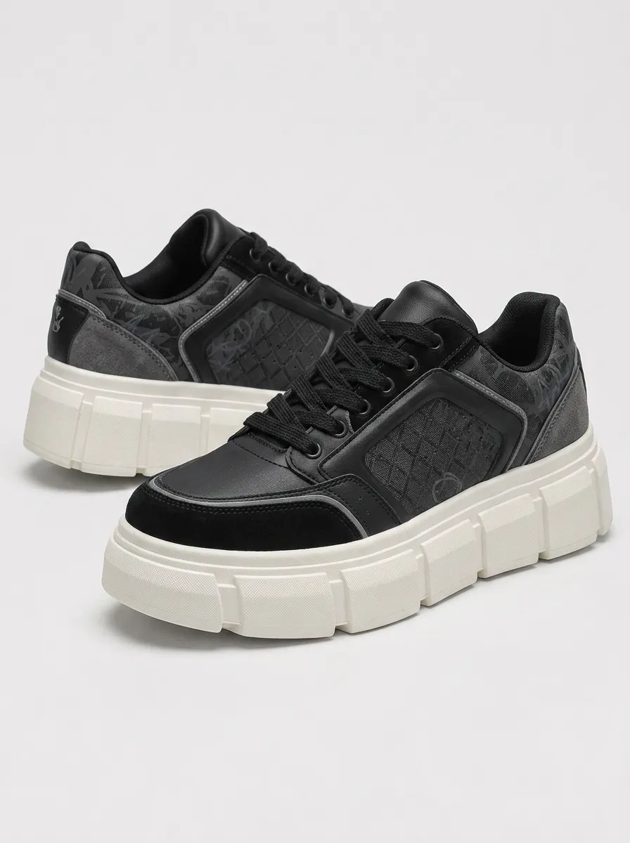 Men's Streetwear Geometric Pattern Patterned Skate Shoes