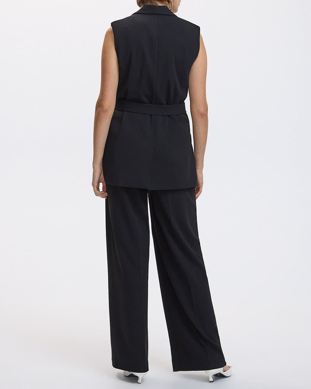 Sleeveless Belted Vest