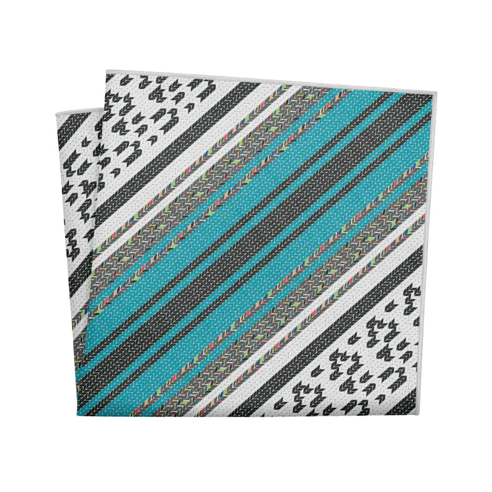 Modern Understated Novelty Striped Pocket Square