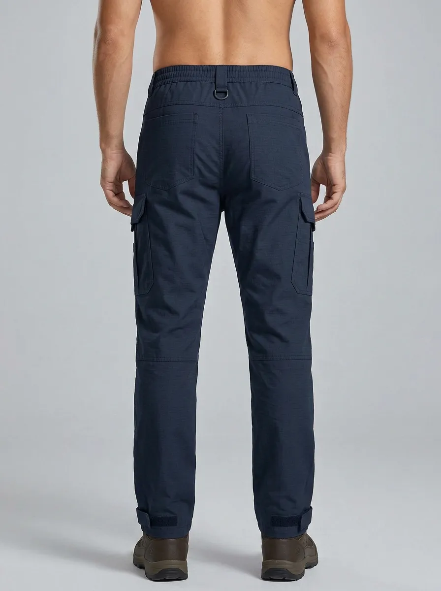 Minimal Clean-Line Men's Multi-Pocket Waterproof Tactical Cargo Pants