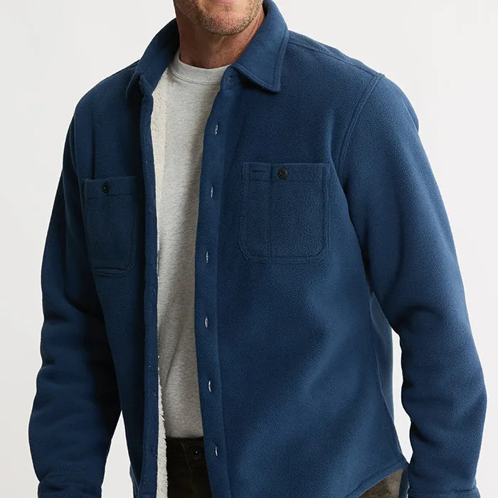 Sherpa Bonded Polar Fleece Shirt Jacket