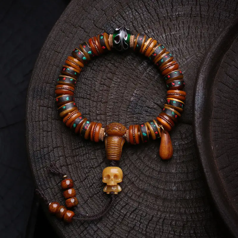Bone Beads Lord Corpse Forest Reminders Impermanence Bracelet