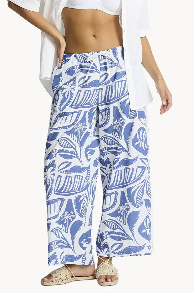 Side Stripe Cotton Pants