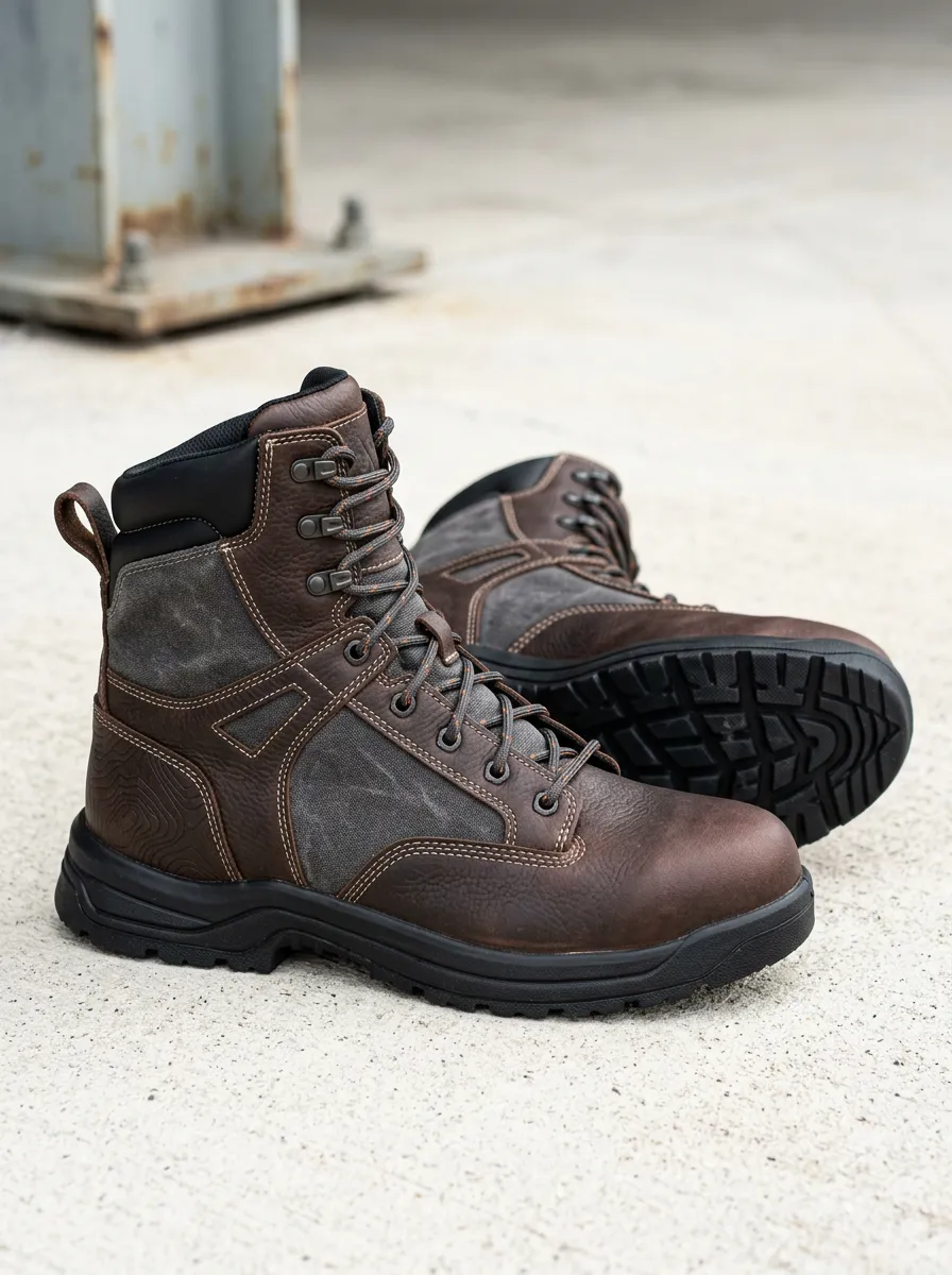 Men's Workwear Topographic Pattern Work Boots