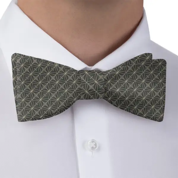 Deco Mosaic Motif Bow Tie