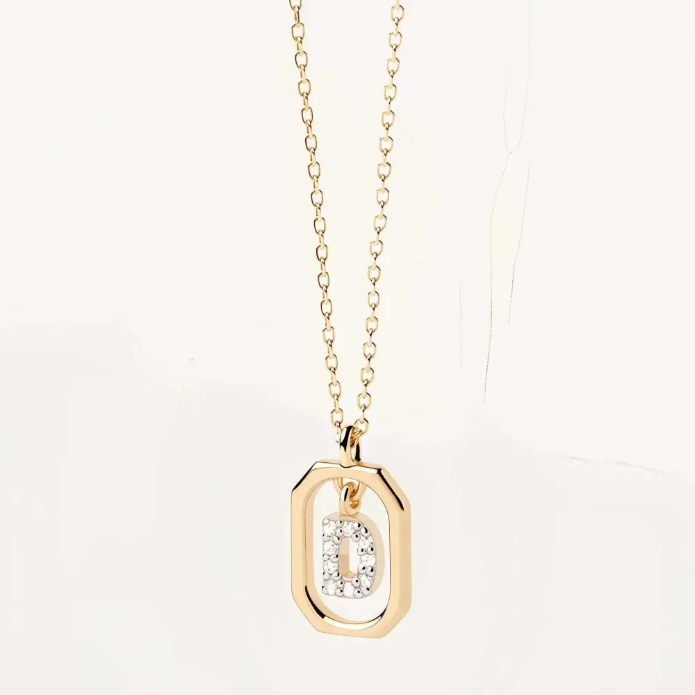 Initial Framed Necklace