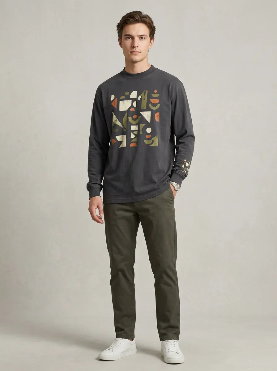 Men's Long Sleeve Clean Finish Understated Look Shirt