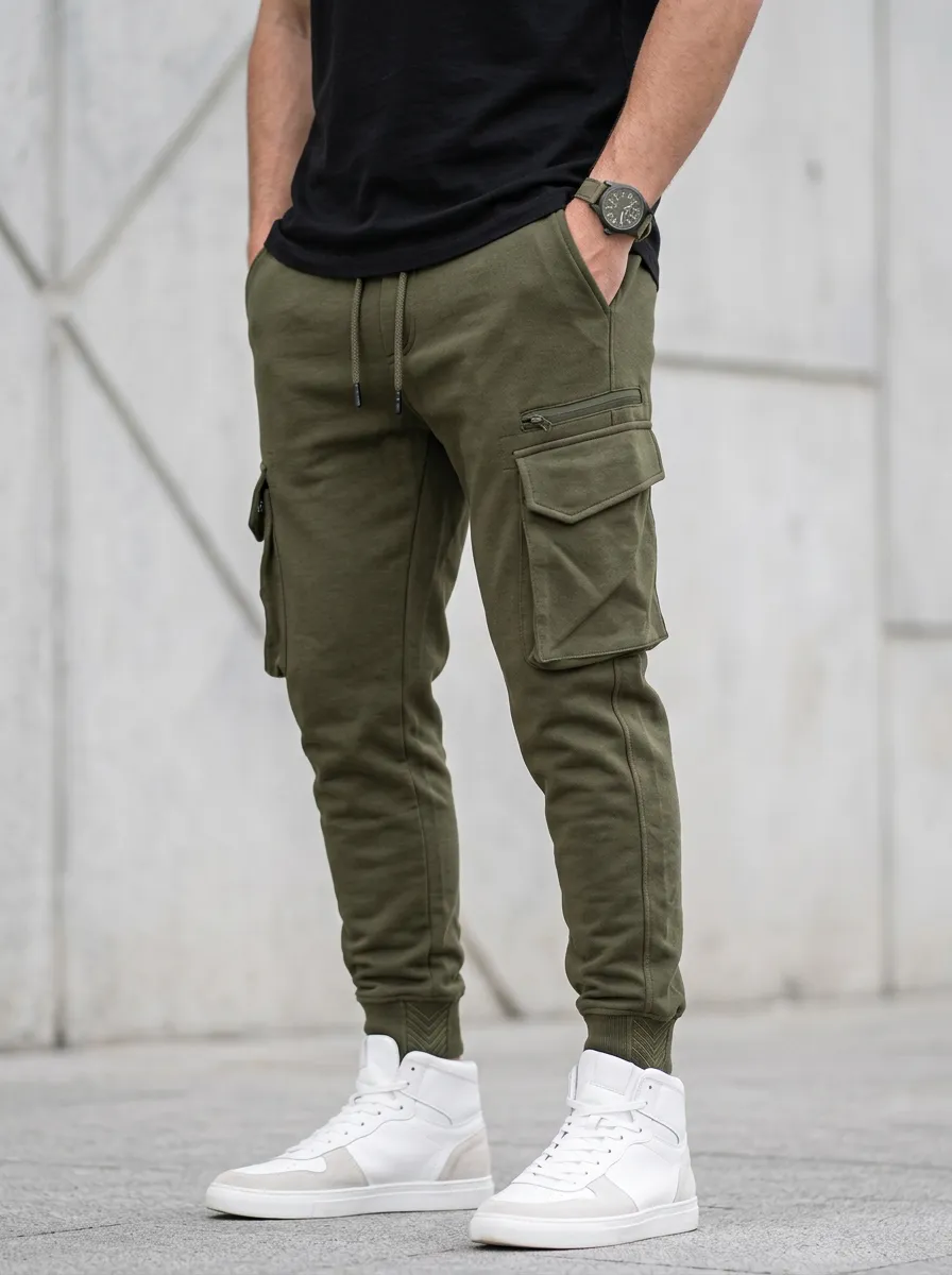 Active Style Men's Cargo Jogger Pants