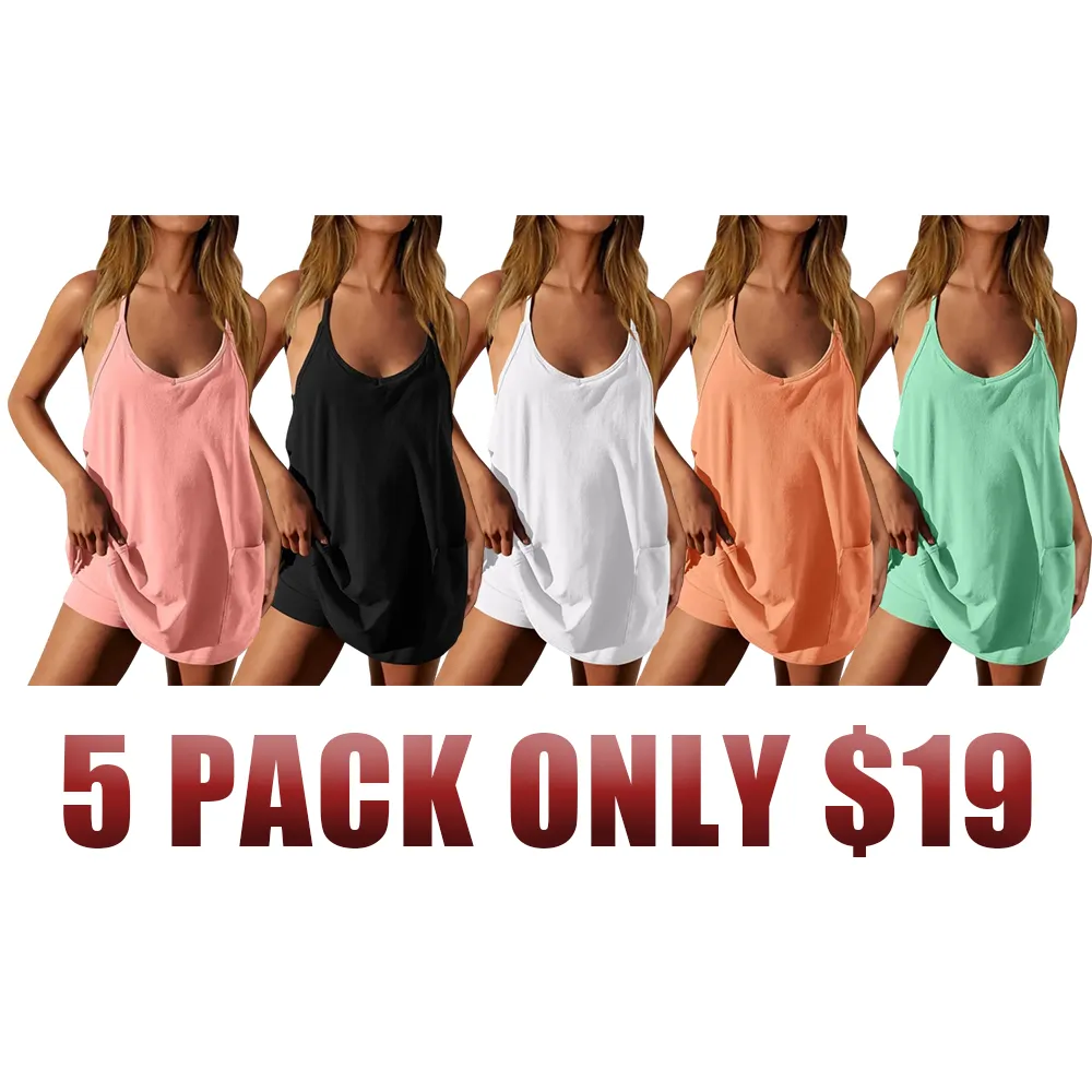 Special Sale❤️Womens Summer Sleeveless Mini Dress V Neck Spaghetti