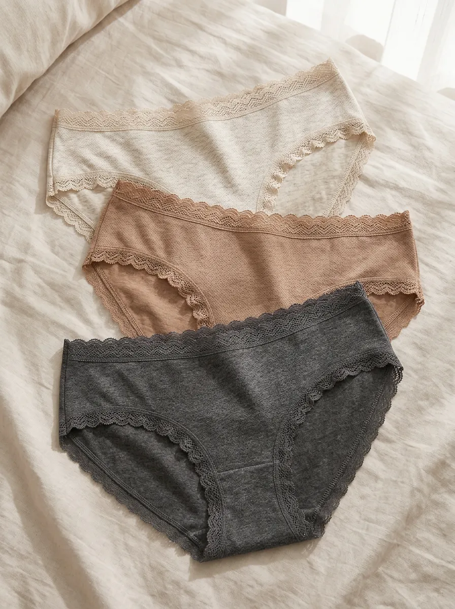 Women's Lace-Waistband Assorted Lace-Trim Briefs Set