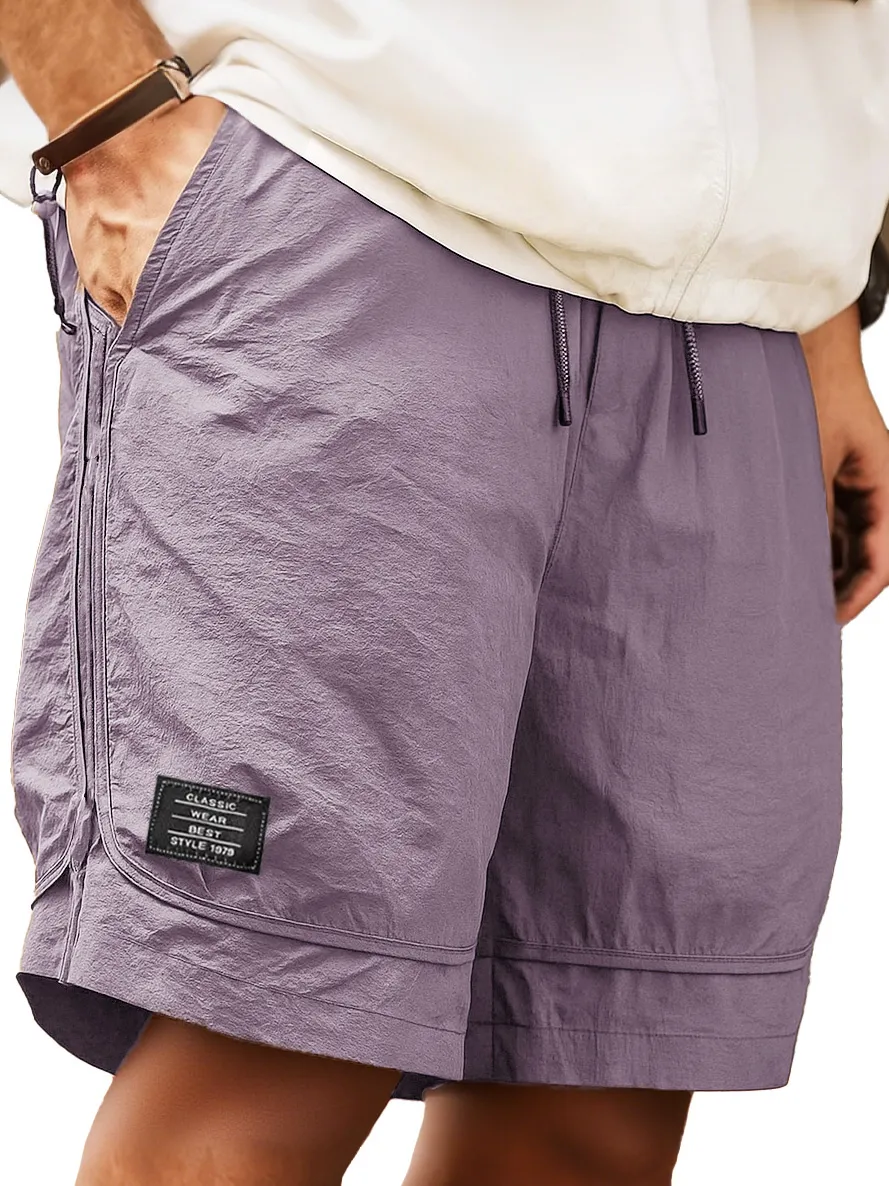 Pocket Drawstring Pull On Shorts