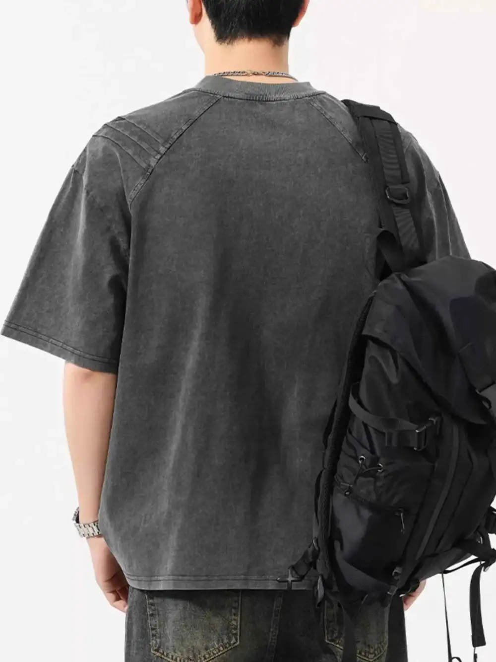 Easy Fit Round Neck Short Sleeve T-Shirt