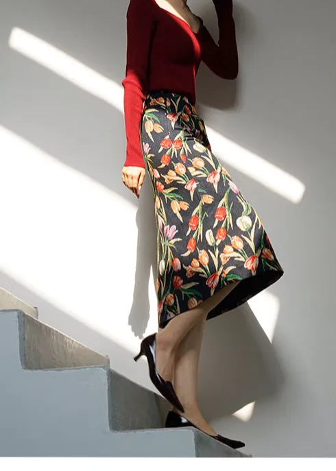 Roomy Easy Everyday Casual Polyester Skirt
