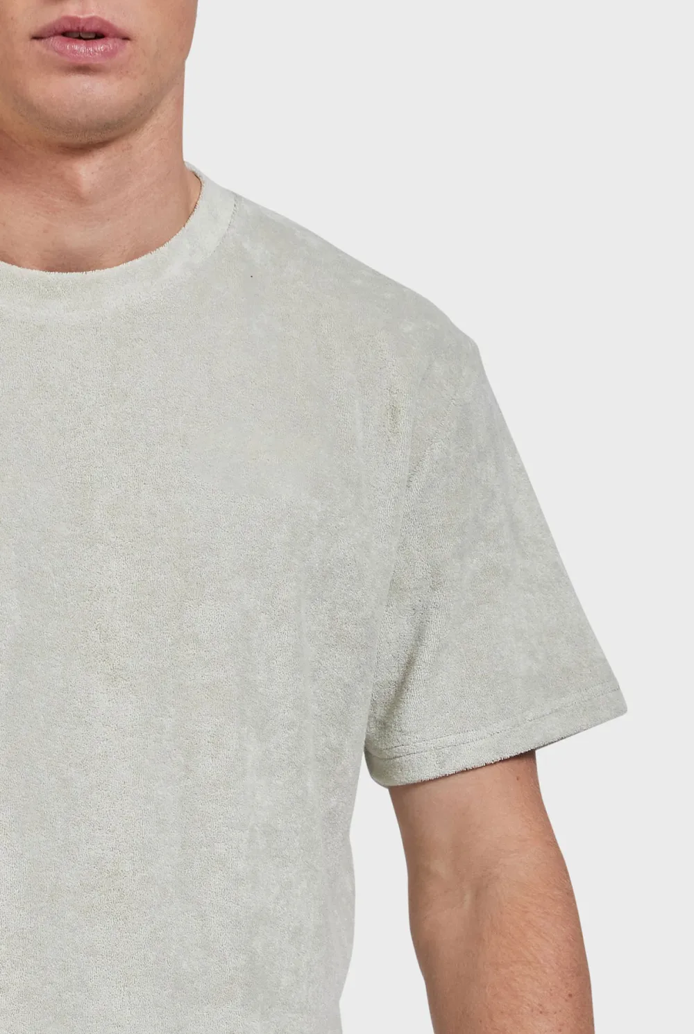 Short Sleeve Striped Crew Neck Tee