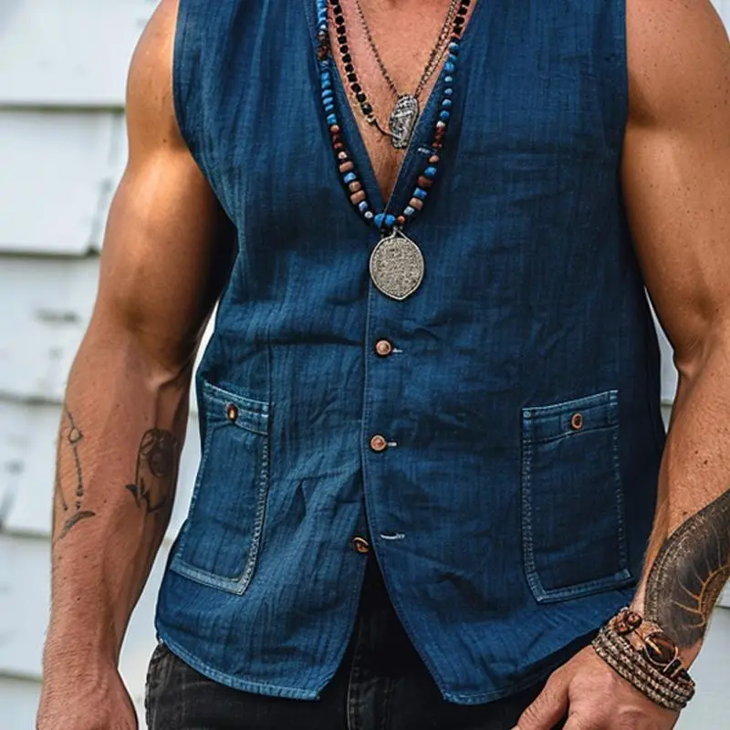Textured Layering Vest