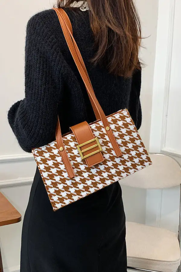 Women's Underarm Tote Bag PU Medium Horizontal Street Style 2025 Trend