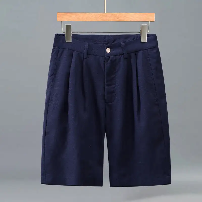 Pleated Pocketed Shorts