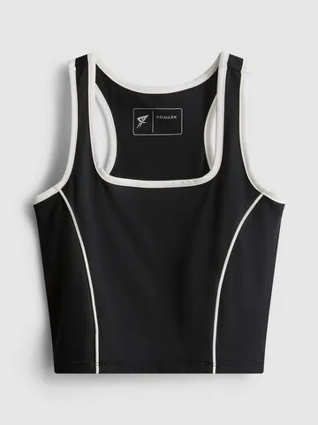 Active Contrast Trim Racer Back Vest