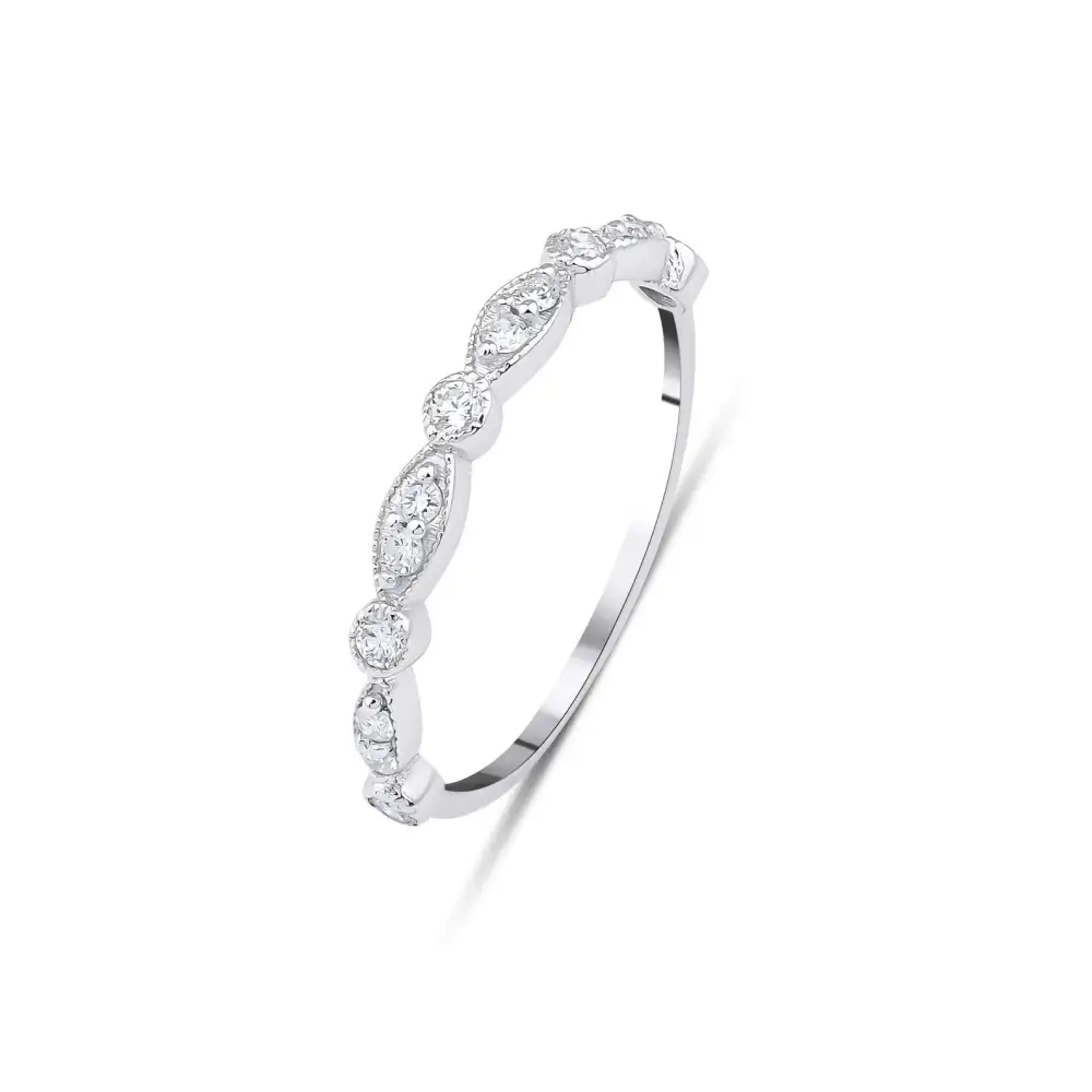 Solid Gold Minimalist Natural Diamond Ring
